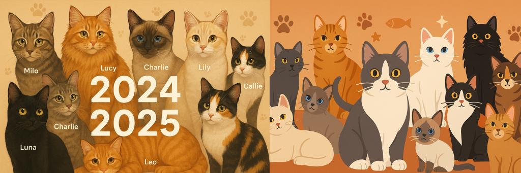 Los Nombres Más Populares de Gatos en el Mundo 2024 y 2025